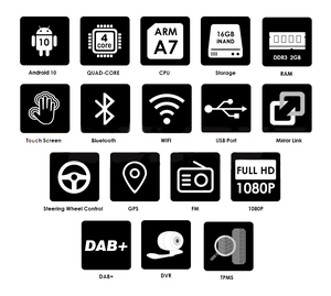 Máy Phát GPS Android 2 Din Cho Xe Hơi 1G + 16G/2G + 32G Dành Cho Opel Astra H J 2004 Vectra Vauxhall Antara Zafira Corsa Vivaro Meriva Veda Rad - Product Image 5