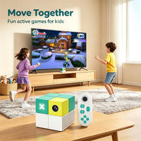 Boîtier TV Android 14 AI pour jeux avec caméra grand angle, 2 ports USB pour l'extension