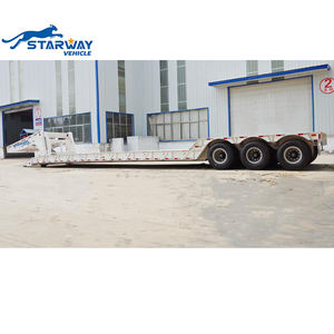 6/<span class=keywords><strong>8</strong></span> essieux robuste chargeur surbaissé Semi remorque 60/80/100 <span class=keywords><strong>tonnes</strong></span> capacité pelle Transport étape chute pont Lowbed camion remorques - Product Image 6