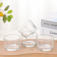 Porte-bougie en verre transparent de 42 ml, vide, pour bougies chauffe-plat, idéal pour la fabrication de bougies DIY, l'aromathérapie, les mariages et la décoration de table à la maison.