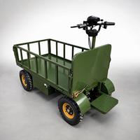 Chariot à plateforme électrique à quatre roues populaire, facile à utiliser, adapté à divers scénarios, personnalisable