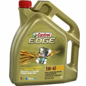 Huile moteur authentique EDGE entièrement synthétique 5W40 Huile moteur d'origine API SP ACEA A3/B4 4.73 litres/5 pintes pour diesel et essence