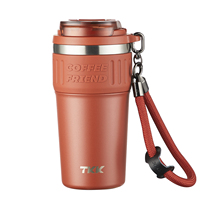 Mug isotherme à double paroi en acier inoxydable 316 de 630 ml avec logo personnalisé, isolation sous vide 12-24 heures, écologique et étanche pour café