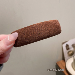 Épingles à cheveux en tissu tricoté à carreaux, style coréen, polyvalentes, pour femmes, pinces BB, accessoires pour cheveux, vente en gros - Product Image 5