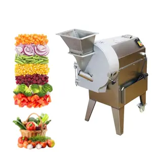 Prix automatique commercial de machine de coupe de déchiqueteuse de racine de légume feuillu de coupeur de fruits et légumes