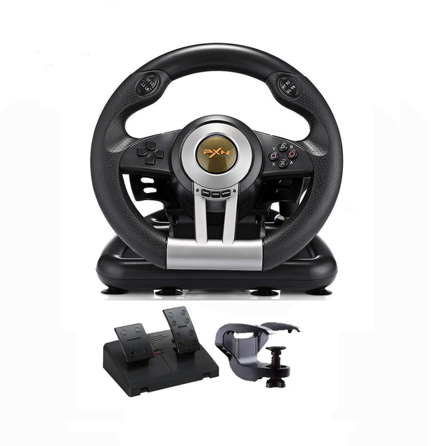 SUNDI PXN-V3II Advanced Multi Platform Car Racing Game Speed Simulator Gaming Steering Wheel for PC PS4 XBOX ONE