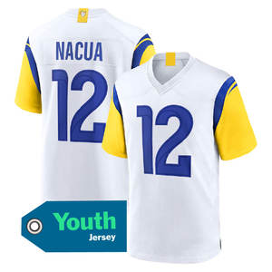 قميص لوس أنجلوس للشباب والأطفال 12 بوكا ناكوا 17 دافانتي آدامز 9 ستافورد 8 #   قمصان كرة القدم الأمريكية المحدودة الإصدار من فيرسي ستيتشد - Product Image 4