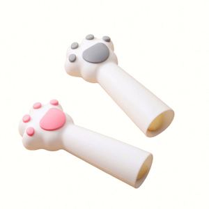 Pelador de silicona con forma de pata de gato y logotipo personalizado, herramienta manual para pelar ajo, rodillo pelador para cocina, pelador de cáscaras de cacahuete - Product Image 1