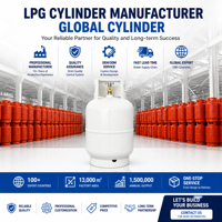 Bouteille de gaz GPL vide rechargeable basse pression 9kg 10kg 20 Lbs en acier pour le marché mexicain et latino-américain