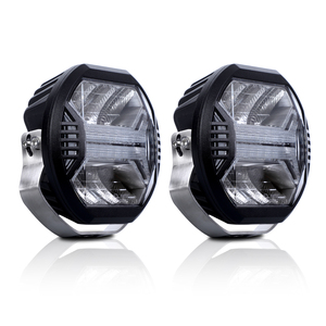 E-Mark ไฟหน้า LED แบบกลมขนาด42W 12V 24V อุโมงค์ลม5.75 "สำหรับรถกระบะ SUV ATV UTV 4x4สปอตไลท์ทดแทน - Product Image 3