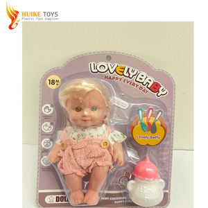 Poupées en vinyle bon marché en gros 2025, poupées en tissu avec biberon et sucette, poupées douces pour bébés, cadeau d'anniversaire unisexe, jouet câlin à tenir - Product Image 4