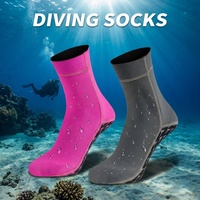 Chaussettes de plongée thermiques en néoprène tricoté, respirantes, résistantes aux coupures, antidérapantes, à séchage rapide, multicolores, pour le surf, la plongée avec tuba et la plage