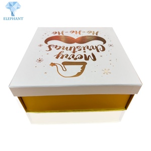 Custom Design Gold Wedding Invitations Holiday Luxury Gift Box Wedding Invitation Box - Product Image 2