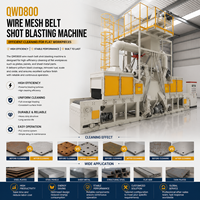 Machine de sablage à bande métallique de précision QWD, contrôlée par PLC, entraînée par moteur, haute productivité, haute performance