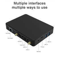 Lecteur multimédia numérique Android 14 avec processeur Rockchip RK3568 Quad Core, streaming intelligent 4K, WiFi 802.11n 2.4G/5GHz et Ethernet RJ45 1000M
