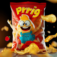 Sachets Doypack 50g Recyclables et Écologiques pour Chips de Pommes de Terre avec Impression Héliogravure et Soudure Arrière pour Expédition Express