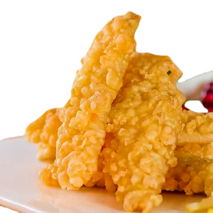 Comidas listas para comer Mariscos fritos Harina de pescado empanada congelada Filete de pescado de bacalao Comidas listas congeladas - Product Image 1