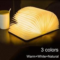 Lampe de lecture LED minimaliste en bois pliable, colorée, rechargeable par USB, avec contrôle tactile, motifs Chat Lapin Panda