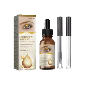 Natural Wholesale Eye Brow Eyebrow Enhancer Grow Liquid Organic Lash Boost Growth Serum Private Label Eyelash Serum