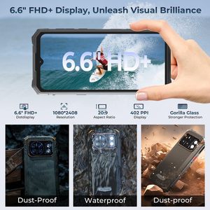 Tout Neuf Original HOTWAV <span class=keywords><strong>Cyber</strong></span> 13 <span class=keywords><strong>Pro</strong></span> Android 13 6.6'' LCD Batterie 10800mAh Appareil Photo 64MP NFC Lampe Torche LTE GSM Gaming - Product Image 2