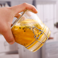 Recipiente de vidrio 200ml 250ml 500ml 750ml 1000ml 1500ml 2000ml 3000ml Frasco de almacenamiento de alimentos enlatado en escabeche hermético vacío