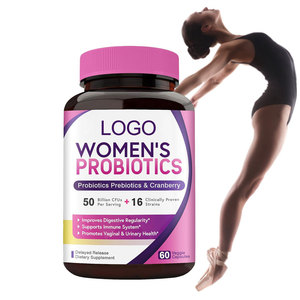 Cápsulas Probióticas para Mujeres, Suministro Directo de Fábrica OEM, Gran Venta para Adultos, con Impresión de Logotipo y Etiqueta Personalizados - Product Image 1