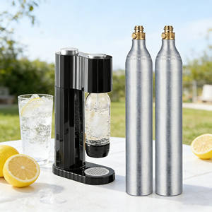 أسطوانة ألومنيوم لثاني أكسيد الكربون بسعة 0.6 لتر صالحة للاستخدام الغذائي لصانعات الصودا وآلات المياه الغازية - Product Image 6