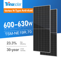 Panneaux solaires photovoltaïques Trina Solar de type N 600 watts 650 watts 630 watts Panneaux solaires monocristallins IEC ISO
