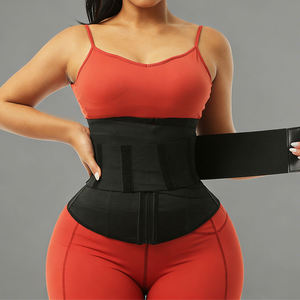 Hot Sale Women's <b>Plus</b> <b>Size</b> Waist Trainer <b>Belt</b> Removable Bandage Gym Sports Body Shaper Zipper Breathable Jersey Medium Control - Product Image 3