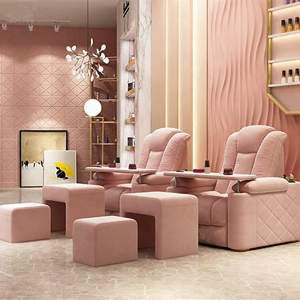 Sillón Moderno para Salón de Uñas y Pestañas, Silla de Pedicura, Sillón Reclinable para Tatuajes, Sillón Multifuncional con Baño de Pies Eléctrico y Masaje - Product Image 1