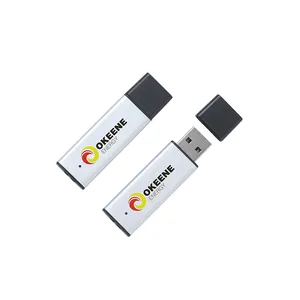 Fillinlight Long Aluminum Rectangle USB Flash Drive 32gb Flashdisk 64gb Pendrive USB Branded Custom Logo Stick Pen Drive