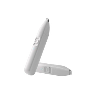 Cortadora de pelo eléctrica portátil Dudu, recargable para perros y gatos, herramienta de aseo de acero inoxidable ABS blanca - Product Image 1