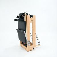 Lit et table de Pilates pliables en bois de chêne durable avec garantie de 3 ans - Équipement d'exercice portable pour la maison