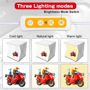 New Product Mini <strong>Portable</strong> 40cm 16 Inch <strong>LED</strong> Lightbox TableTop Soft <strong>Box</strong> Product Photography Photo Studio <strong>Box</strong> - Product Image 2