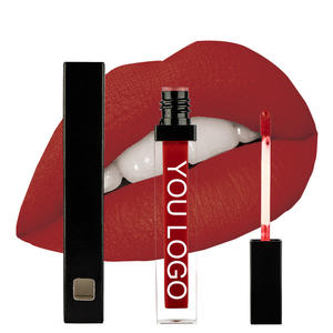 Yeni özellik ürün hiçbir kuru dudak parlatıcısı su geçirmez organik mat ruj özel etiket - Product Image 1