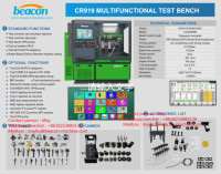Le plus récent CR919 cr919s pompe d'injecteur à rampe commune double système de test banc de test heui c7 outils de diagnostic équipement de test