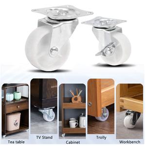 Rollen räder für Möbel ausrüstung Wagenschrank-Präsentation ständer Verwenden Sie <span class=keywords><strong>1</strong></span> Zoll <span class=keywords><strong>1</strong></span>,5 Zoll 2 Zoll 2,5 Zoll 3 Zoll leichte Lenkräder - Product Image 5