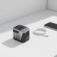 Stasiun Pengisian Daya Nirkabel 3-in-1 PD 12W Port USB Ganda Tipe-C Desain Lipat untuk Perjalanan Ramah Lingkungan Multi-Region