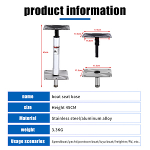 Base Triangular para <span class=keywords><strong>Asiento</strong></span> de <span class=keywords><strong>Barco</strong></span>, Silla de Pesca Fija de Liberación Rápida con Función Antivuelco, Base para Silla de Pesca - Product Image 2