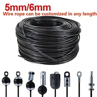 Câble en acier recouvert de PU/PA pour poulie, accessoires de portique pour équipement de fitness VIGFIT, diamètres 3.3mm, 4mm, 5mm, 6mm, 6.3mm