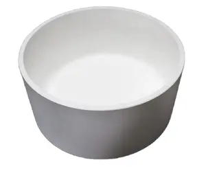 Özelleştirilmiş yeni ürünler Al2o3 seramik borular 99 porselen Alumina pota