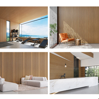 Panneau mural commercial en charbon de bambou, grille à lattes, design intérieur, haute densité, durable, pour bureaux, hôtels, magasins de détail, Chine