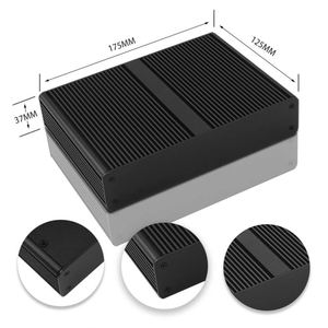 EBM Aluminum Amplifier Housing Mini-ITX Computer Chassis IP54 Protection Powder Coated Heatsink <b>Enclosure</b> - Product Image 1