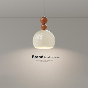 โคมไฟระย้าสไตล์วินเทจ Bauhaus สำหรับห้องนอนข้างเตียงสไตล์ฝรั่งเศสสไตล์ครีมเหล็กชั้นสูง<span class=keywords><strong>ไฟ</strong></span>แขวนสำหรับเคาน์เตอร์บาร์ - Product Image 5