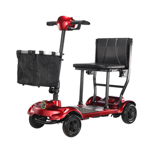 Scooter de movilidad para personas mayores, de cuatro ruedas, 24V, plegable, de aleación de aluminio, vehículo eléctrico para personas con discapacidad. - Product Image 1