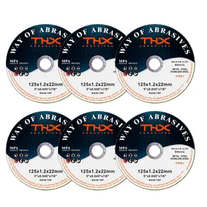 125*1,2*22mm Rueda de corte eficiente de alta calidad discos de corte de Metal INOX salida de fábrica compatible con OEM