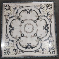 Promotion Carrelage de sol en porcelaine décoratif lumineux 1200X1200 Carreaux médaillon Hall d'entrée