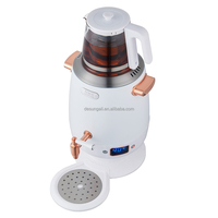 Bouilloires électriques turques en acier inoxydable 2200W, 3500ML, avec théière