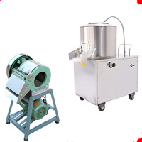 Éplucheur de pommes de terre commercial compact, éplucheur de pommes de terre de cuisine, éplucheur de taro et de patates douces entièrement automatique