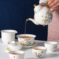 Vente directe usine – Nouveaux services à café et thé de luxe modernes en porcelaine fine écologique pour le café et le thé